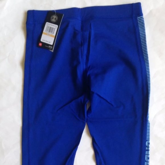 Under Armour UA Favorite Graphic Fitted Capri 19" Inseam Performance Pants Blue - Picture 2 of 4